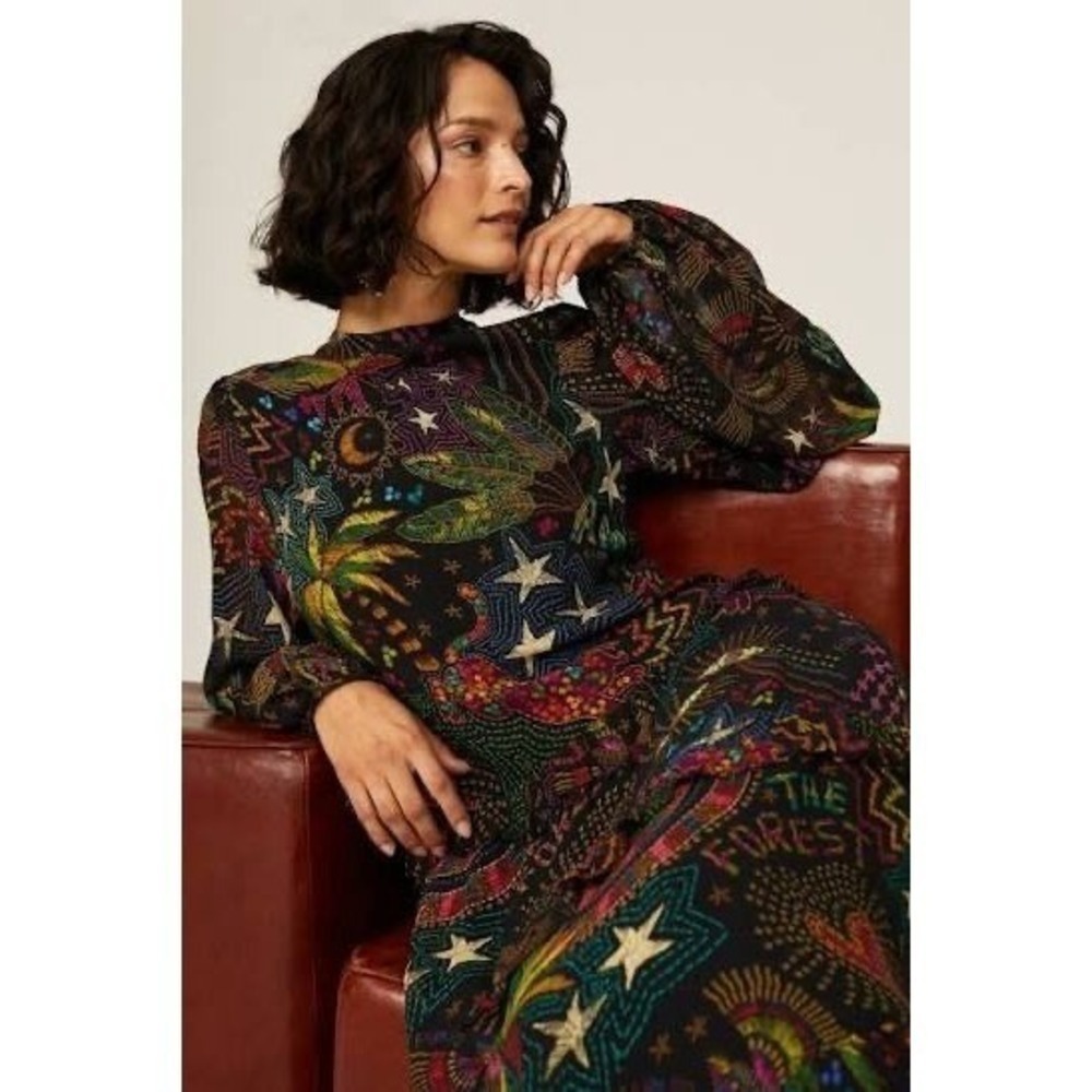 Farm Rio Amazonia Maxi Dress Small - Picture 2 of 11